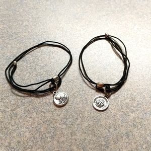 2 Alex + Ani Cord bracelets